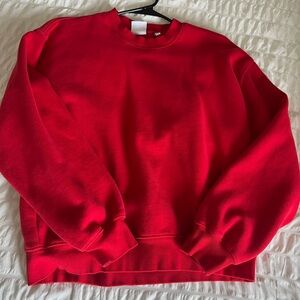Aritzia Red Sweatshirt
